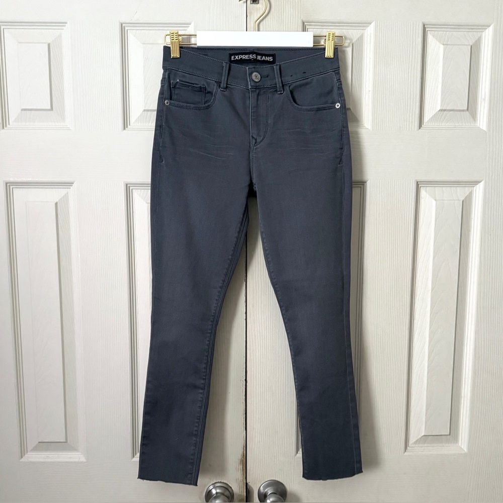 Express Raw Hem Ankle Skinny Pants👖